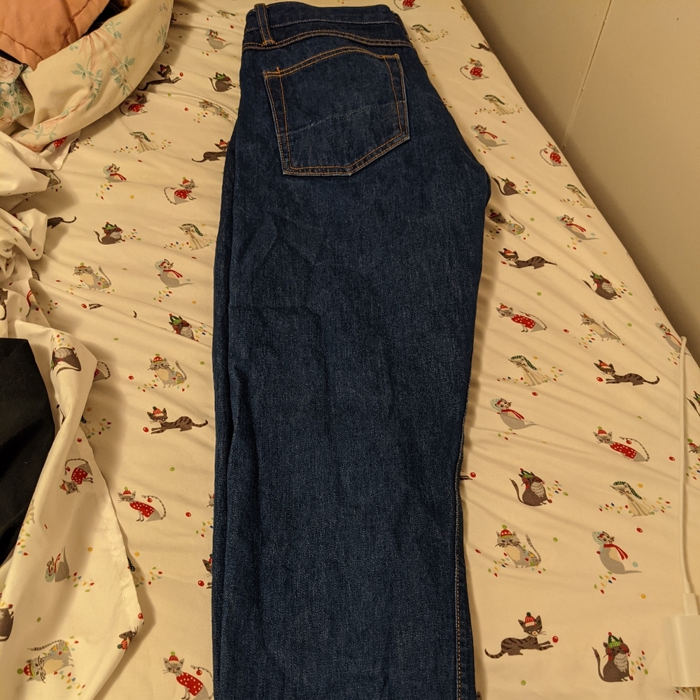 Gustin Slim Fit Raw Selvedge Jeans in Light Indigo